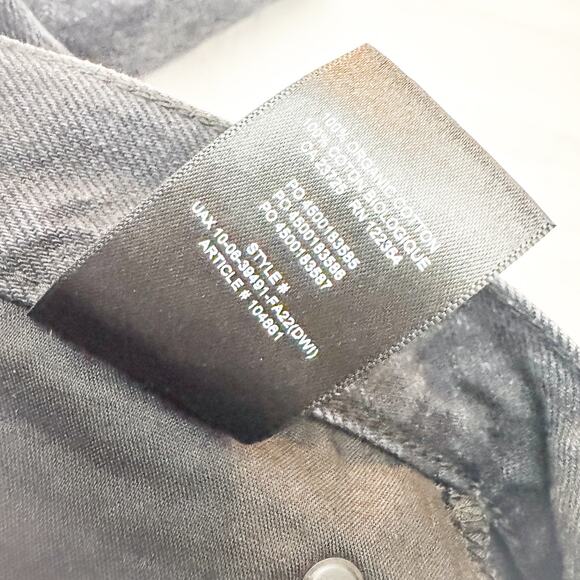 Denim Forum The Dillon High Rise Slim Charcoal Black Denim Jeans 28L x 28 - Picture 7 of 8